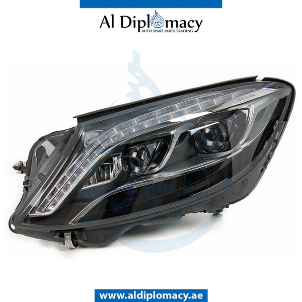 Left Headlight, DYNAMIC Led, EMPTY for Mercedes-Benz S Class W222 (2014-2020) models, Part Number ATC-2228207361