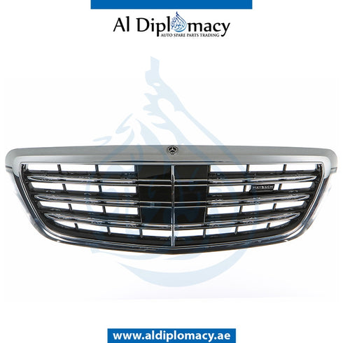 SHOW GRILLE for Mercedes-Benz S Class W222 (2014-2020) models, Part Number ATC-2228802500 9040