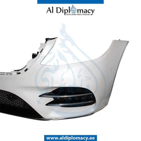 Front Bumper, WITH SENSOR Hole, COMPLETE for Mercedes-Benz S Class W222 (2014-2020) models, Part Number ATC-2228809500-CO