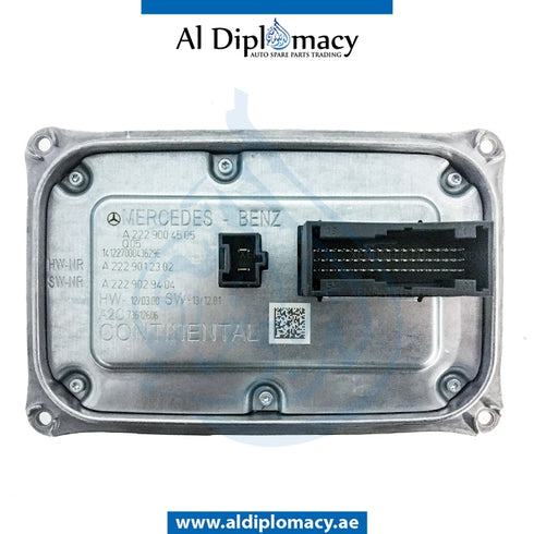 LED HEADLIGHT CONTROL UNIT for Mercedes-Benz S Class W222 (2014-2020) models, Part Number ATC-2229004505