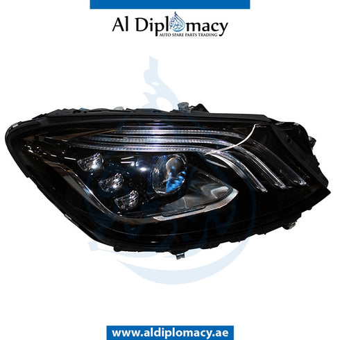 Right Headlight, DYNAMIC Led, EMPTY for Mercedes-Benz S Class W222 (2014-2020) models, Part Number ATC-2229067803