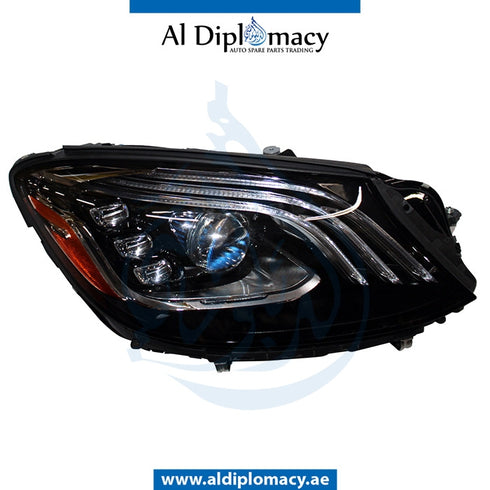 Right Headlight, DYNAMIC Led, COMPLETE for Mercedes-Benz S Class W222 (2014-2020) models, Part Number ATC-2229068003-CO