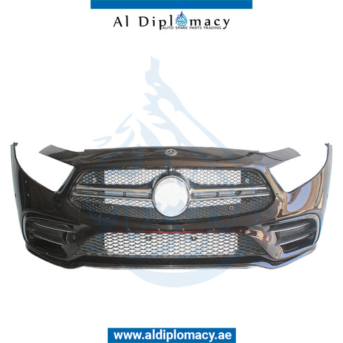 Front Bumper, WITH SENSOR Hole, COMPLETE for Mercedes-Benz CLS Class W257 (2019) models, Part Number ATC-2578807802-CO