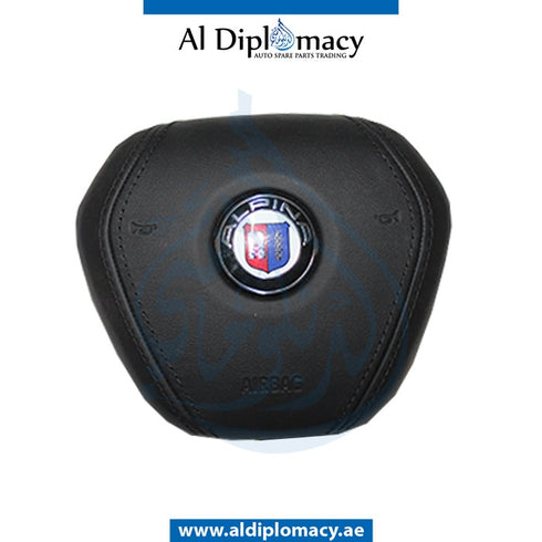 STEERING WHEEL Airbag, STITCHING Type, BLACK Alpina, 1 PIN for BMW 7 Series G12 (2015) models, Part Number ATC-32307991467-BK(1 PIN)