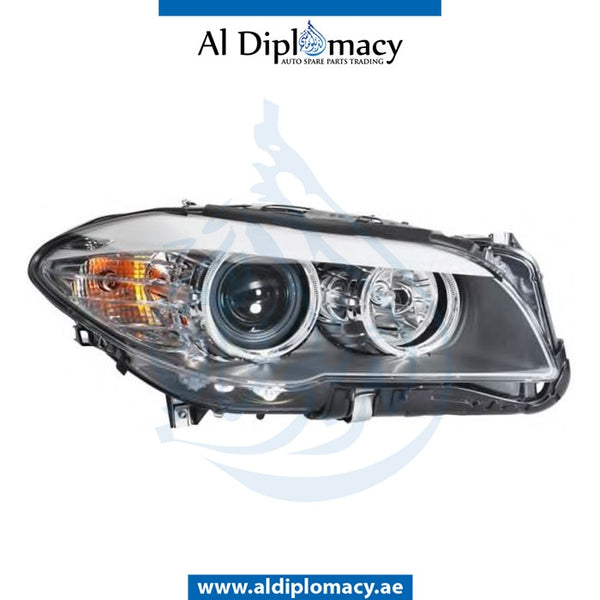 Right Headlight, Normal, COMPLETE for BMW 5 Series F10 (2010-2016) models, Part Number ATC-63117203240-CO