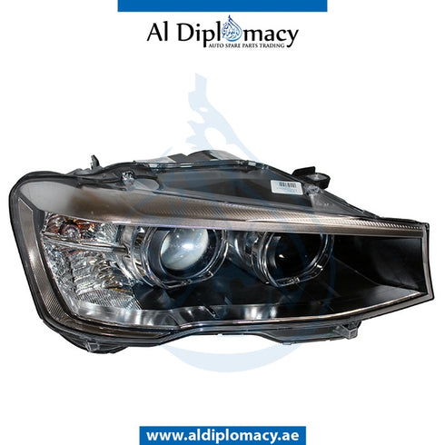 Right Headlight, BI Xenon, COMPLETE for BMW X3 Series F25 (2010-2017) models, Part Number ATC-63117401132-CO