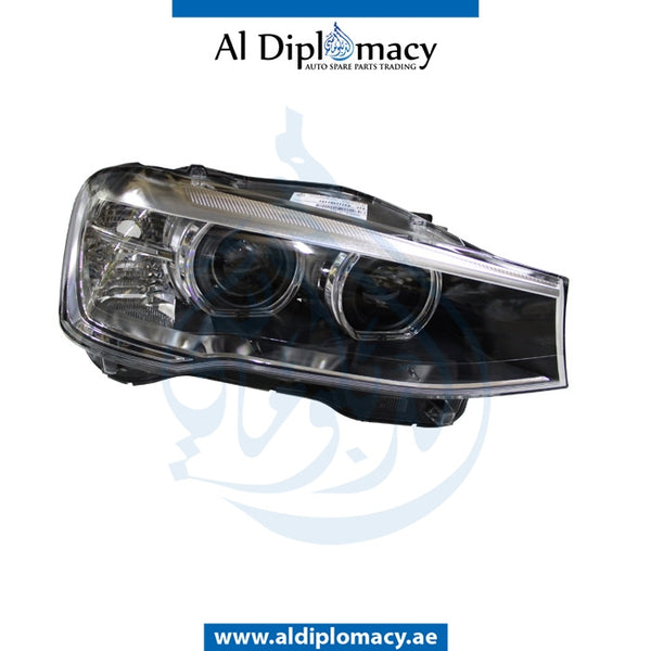 Right Headlight, BI Xenon, EMPTY for BMW X3 Series F25 (2010-2017) models, Part Number ATC-63117401132