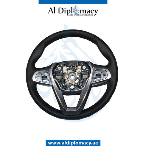 STEERING Wheel, BLACK for BMW 7 Series G12 (2015) models, Part Number ATC-G12 ST WHEEL-BK