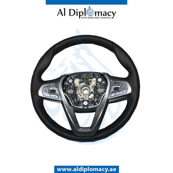 STEERING Wheel, BLACK for BMW 7 Series G12 (2015) models, Part Number ATC-G12 ST WHEEL-BK