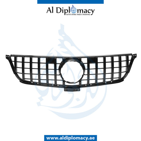 SHOW Grille, GTR Style, BLACK for Mercedes-Benz GL Class X166 (2013-2019) models, Part Number T-166GRILL (GLS) (GTR STYLE)-BK