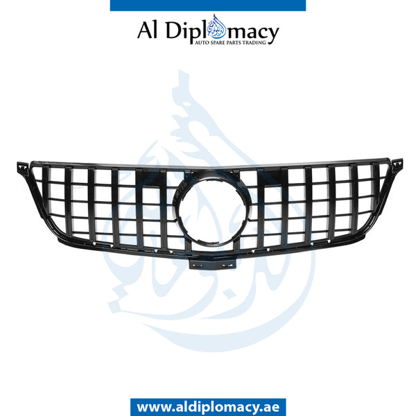 SHOW Grille, GTR Style, BLACK for Mercedes-Benz GL Class X166 (2013-2019) models, Part Number T-166GRILL (GLS) (GTR STYLE)-BK