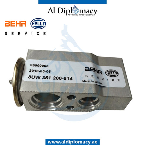 EVAPORATOR EXPANSION VALVE 8UW 351 200-514 for BMW 5 Series F01 (2008-2015) models, Part Number BHR-64119159803