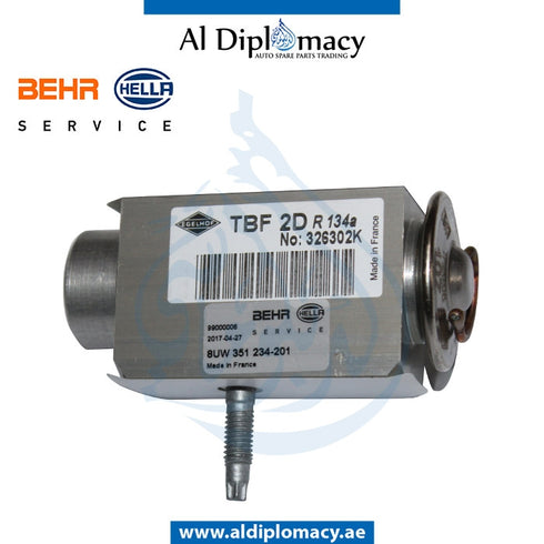 EVAPORATOR EXPANSION VALVE 8UW 351 234-201 for BMW 5 Series E60 (2004-2010) models, Part Number BHR-64119178316