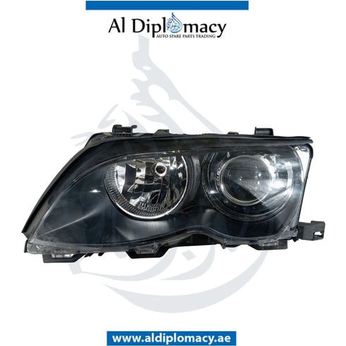 BMW 3 Series E46 Headlight Bi Xenon Left Side - OEM Part Number 63127165775 Tyc