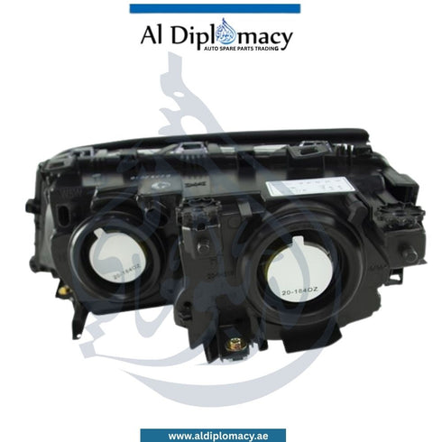 BMW 3 Series E46 Headlight Normal Black Left Side - OEM Part Number 63126910955 Tyc
