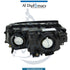 BMW 3 Series E46 Headlight Normal Black Left Side - OEM Part Number 63126910955 Tyc