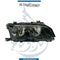 BMW 3 Series E46 Headlight Normal Black Right Side - OEM Part Number 63126919626 Tyc
