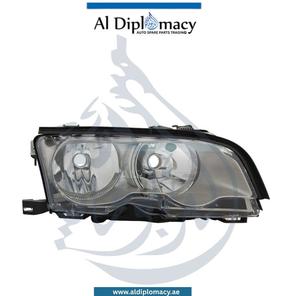 BMW 3 Series E46 Headlight Normal Right Side - OEM Part Number 63126919628 Tyc