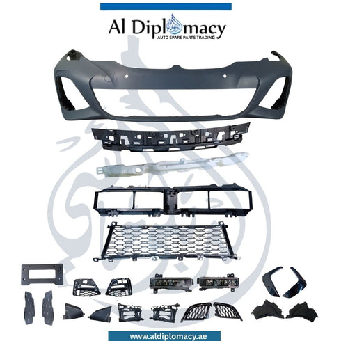 Bmw 3 Series Front Bumper, With Sensor Hole, M Style, Complete - OEM Part Number 51118099896 Taiwan