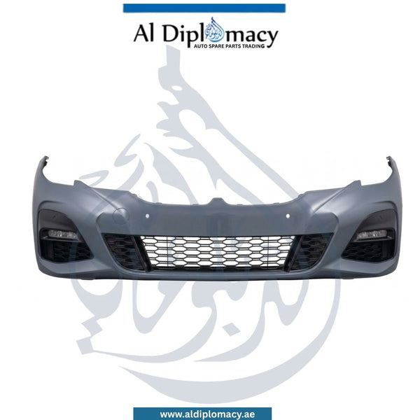 Bmw 3 Series Front Bumper, With Sensor Hole, M Style, Complete - OEM Part Number 51118099896 Taiwan