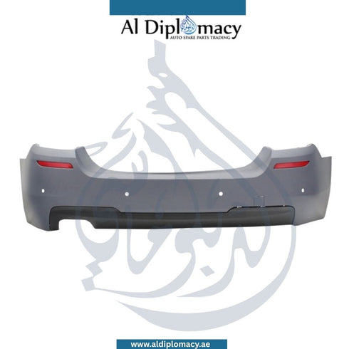 Rear Bumper, With Sensor Hole, M-Tec, One Single Exhaust Type For BMW 5 Series F10, Taiwan