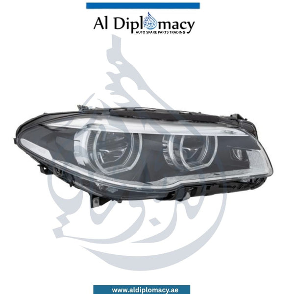 BMW 5 Series F10 Headlight Adaptive LED Left Side - OEM Part Number 63117352481 Hella