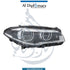 BMW 5 Series F10 Headlight Adaptive LED Left Side - OEM Part Number 63117352481 Hella