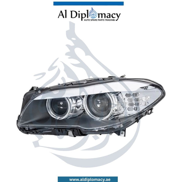 BMW 5 Series F10 Headlight Bi Xenon Left Side - OEM Part Number 63117271911 Hella