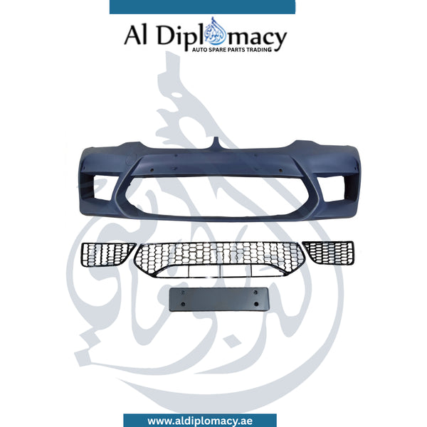 BMW 5 Series G30 M5 Look Front Bumper with Sensor and Headlight Wiper Hole Complete - New China Brand