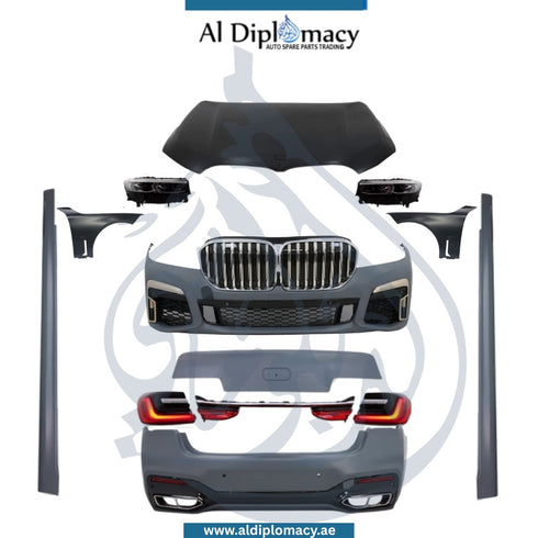 BMW 7 Series G12 LCI M Body Kit Complete With Hood, Fenders, Headlights, Stop Lights, Front Bumper, Rear Bumper, Side Skirts And Exhaust - China, Fits 2016-Up