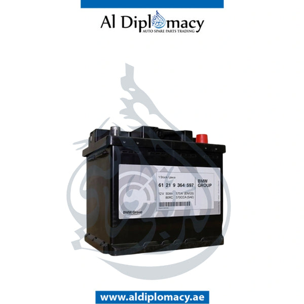 Bmw Agm 50Ah Genuine Battery - Part Number 61219364597