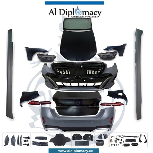 BMW 5 Series F10 To G60 M Tech Conversion Body Kit With Hood, Fenders, Headlights, Taillights, Front And Rear Bumpers, Side Skirts, Trunk Lid, Rear Fenders, Rear Glass And Exhaust Tips China Brand