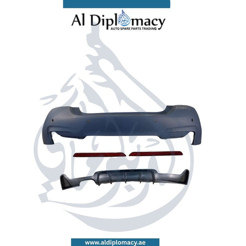 BMW 4 Series F32 F33 F36 Rear Bumper with Sensor Hole M Tec Style One Single Exhaust Style Empty - China