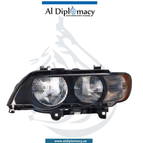 BMW X5 Series E53 Headlight Normal Left Side - OEM Part Number 63128385941 Tyc