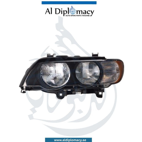 BMW X5 Series E53 Headlight Normal Left Side - OEM Part Number 63128385941 Tyc