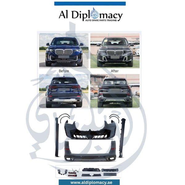 BMW X5 G05 LCI M Tech Complete Body Kit With Front Bumper, Rear Bumper, Side Skirts, Wheel Arch Extensions And Exhaust Tips China Brand