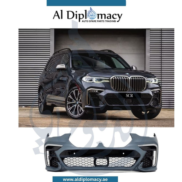 BMW X7 G07 X7 Series FRONT Bumper, without Sensor HOLE, M Style, Complete - China - OEM Part Number 51118081817