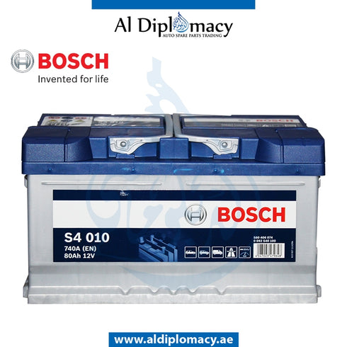 STARTER BATTERY S4 80AH 0092S4H390 0092S40100 for Mercedes-Benz models, Part Number BSH-0092S40100