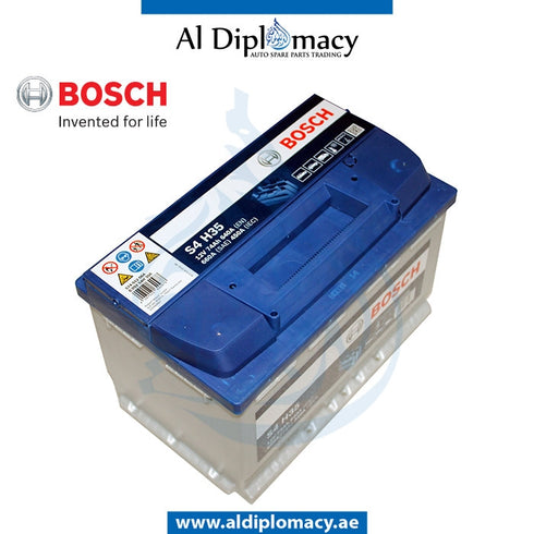 STARTER BATTERY S4 574012064 12V 74AH 640A 0092S4H350 for Mercedes-Benz models, Part Number BSH-0092S4H350