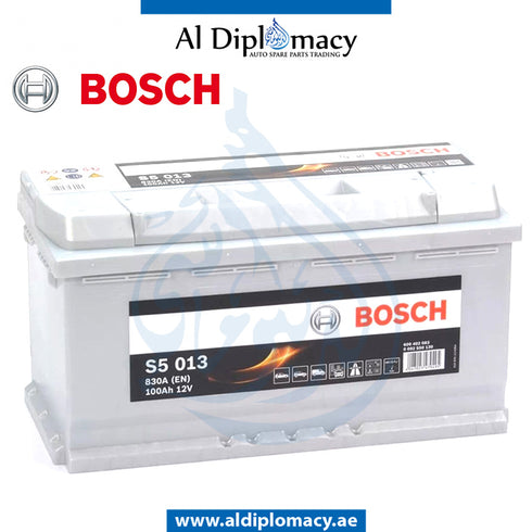BATTERY S5 12V 100AH 830A for Mercedes-Benz models, Part Number BSH-0092S50170