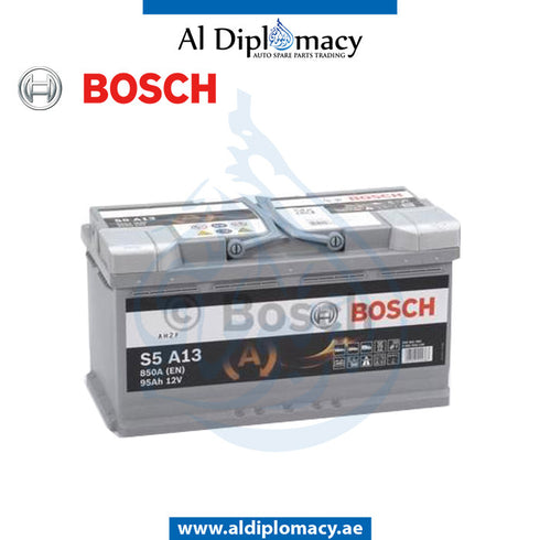 STARTER BATTERY M6 95AH 850A 0092S5A070 for BMW 1 Series E82 (2007-2013) models, Part Number BSH-61216924023