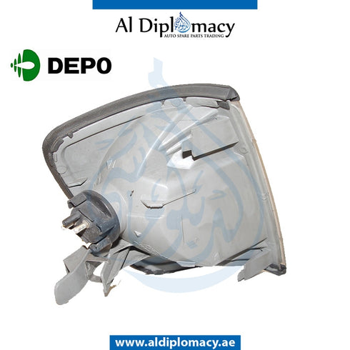 Left TURN SIGNAL Lamp, White, 440-1606l-we-c for Mercedes-Benz E Class W124 (1986-1995) models