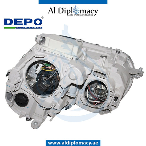 Right Headlight, NORMAL for Mercedes-Benz C Class W203 (2001-2007) models, Part Number DEP-2038203461