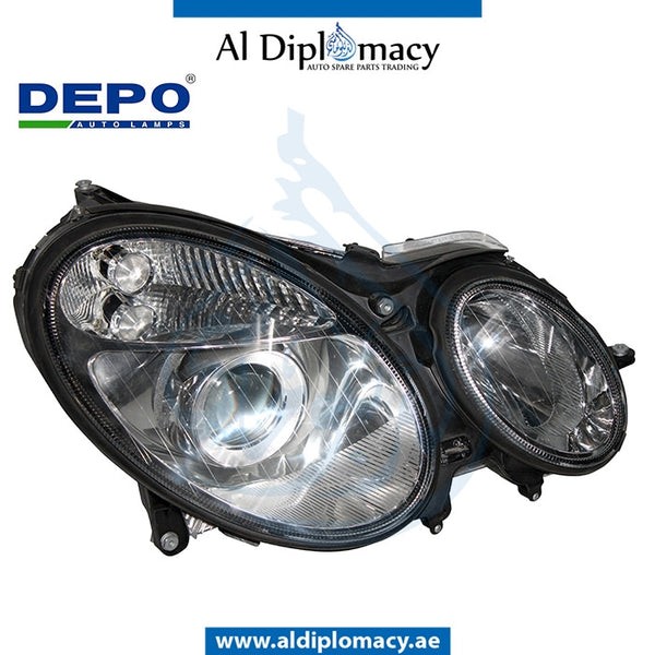 Right Headlight, Normal, 440-1126r-ld-em for Mercedes-Benz E Class W211 (2002-2009) models, Part Number DEP-2118200261