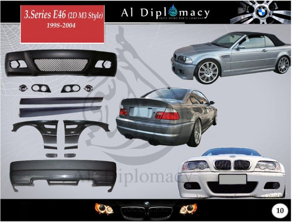 Body-kits, Series-e46-2d-m3-1998-2004 for BMW 3 Series E46 (1998-2005) models