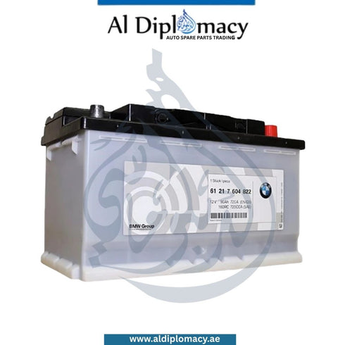 BMW Genuine 1 Series E81 Starter Battery 90 Ah OEM 61217604822 / 61218381768 / 61217555322
