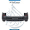 BMW 6 Series G32 Rear Bumper, With Sensor Hole, Complete - OEM Part Number 51127485845 Used Genuine