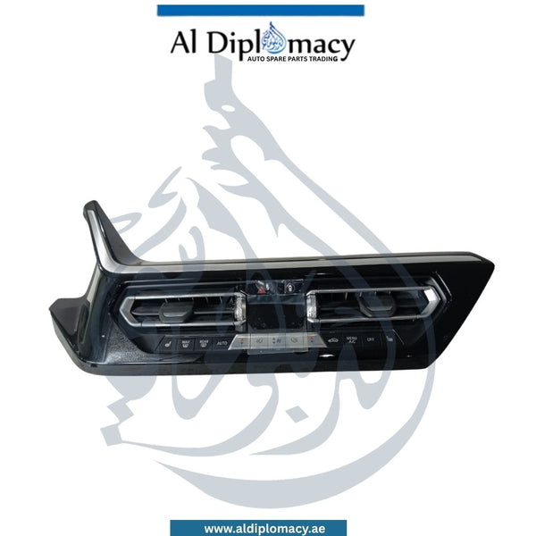BMW A/C Grille With A/C Control Unit And Cover Center Complete - OEM Part Number 64119855415 Genuine Used