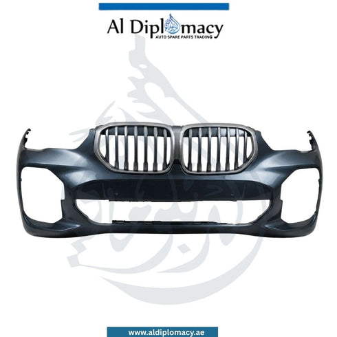 BMW X1 Series F48 LCI Front Bumper With Sensor And Wiper Hole M Look Empty - OEM Part Number 51119883768 Genuine BMW Used Part