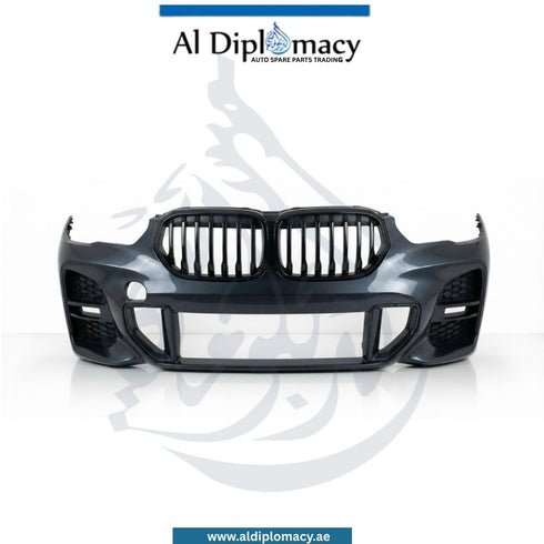BMW X1 Series F48 LCI Front Bumper Without Sensor Hole M Look Empty - OEM Part Number 51119883617 Genuine BMW Used Part